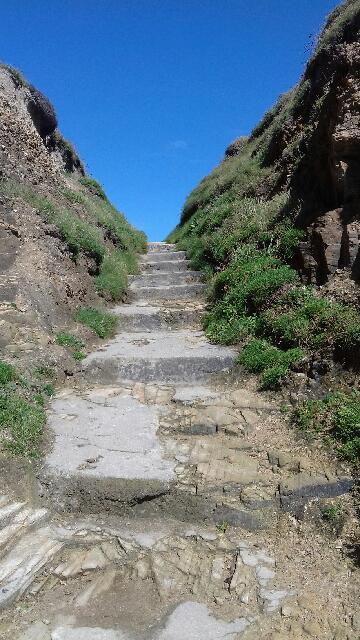 picture of some stone steps going upwards